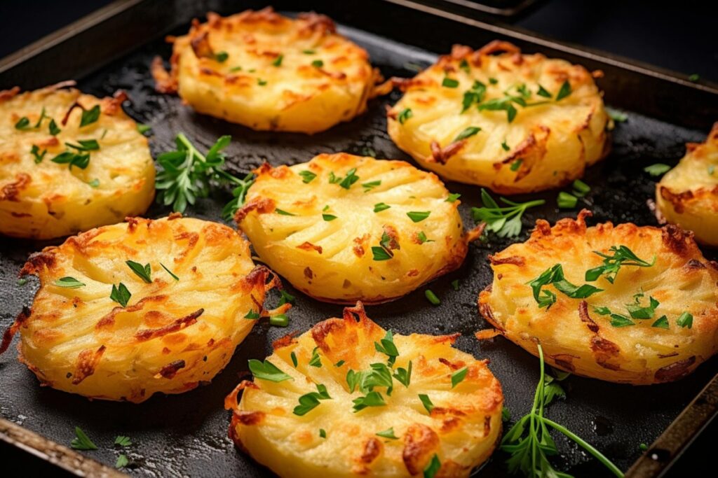 I make them in 10 minutes : my oven-baked potato patties, crispy-golden and lighter than fries