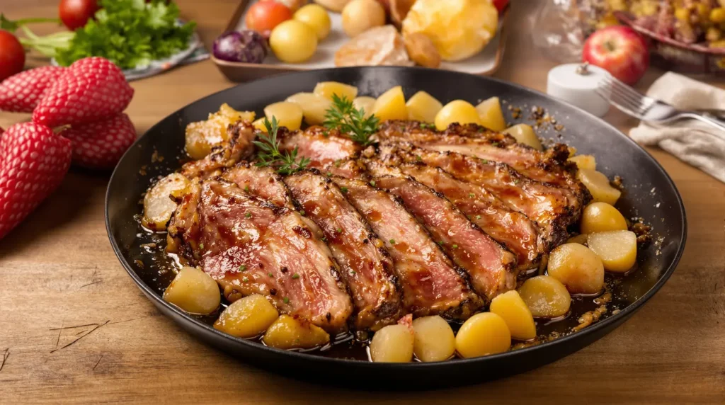 For Pentecost, I always swap out the blanquette for this Orloff roast that’s ready in just 20 minutes